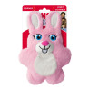 Juguete KONG Cozie Bunny en color rosa con forma de conejo para perro