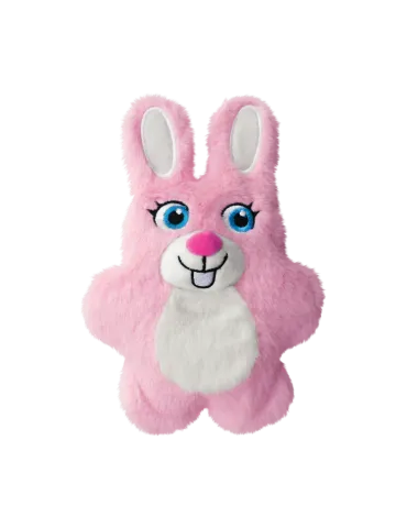 Juguete KONG Cozie Bunny en color rosa con forma de conejo para perro 2