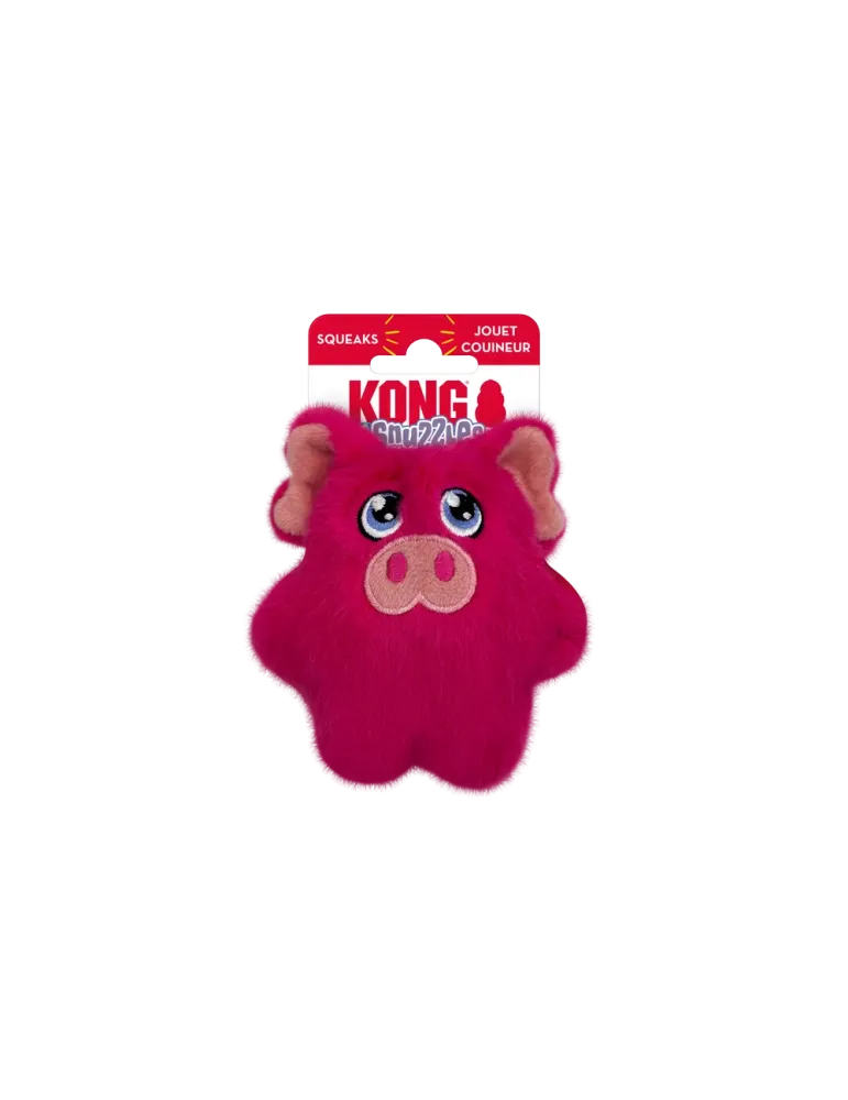 Juguete KONG Phatz con forma de cerdo rosa para perro