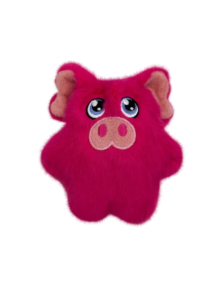 Juguete KONG Phatz Pig en forma de cerdito rosa, vista frontal sin embalaje