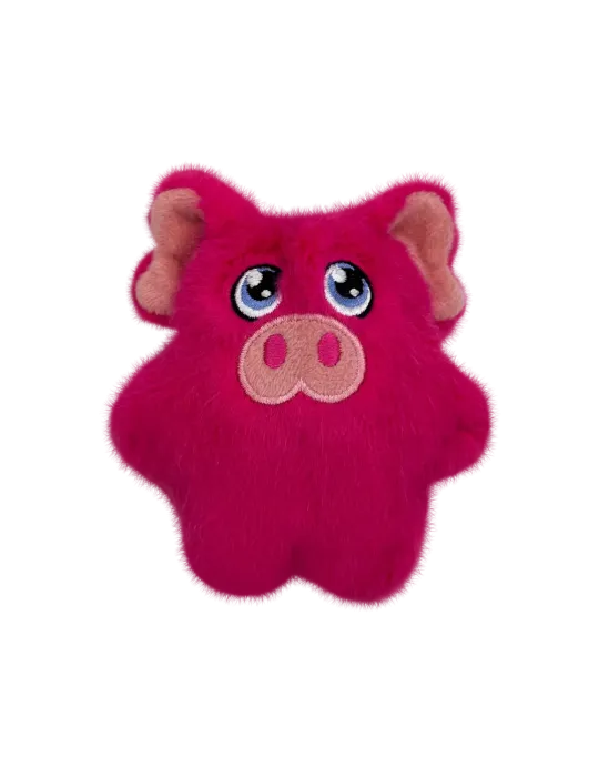 Juguete KONG Phatz Pig en forma de cerdito rosa, vista frontal sin embalaje