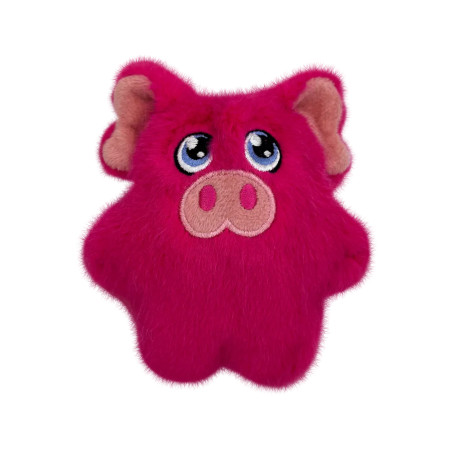 Juguete KONG Phatz Pig en forma de cerdito rosa, vista frontal sin embalaje