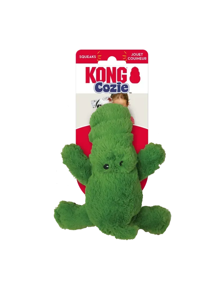 Peluche KONG Cozie Ali Alligator para perros con sonido