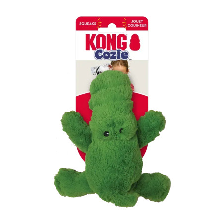Peluche KONG Cozie Ali Alligator para perros con sonido