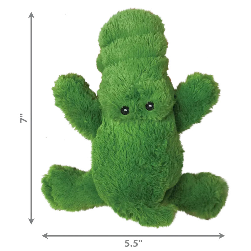 Juguete KONG Cozie Ali Alligator tamaño pequeño de 7 x 5.5 pulgadas