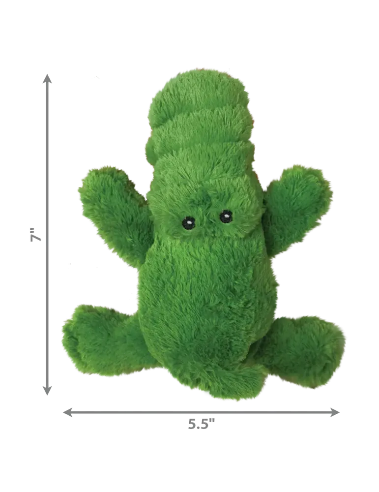Juguete KONG Cozie Ali Alligator tamaño pequeño de 7 x 5.5 pulgadas