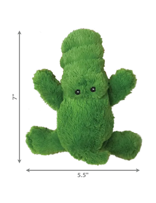 Juguete KONG Cozie Ali Alligator tamaño pequeño de 7 x 5.5 pulgadas