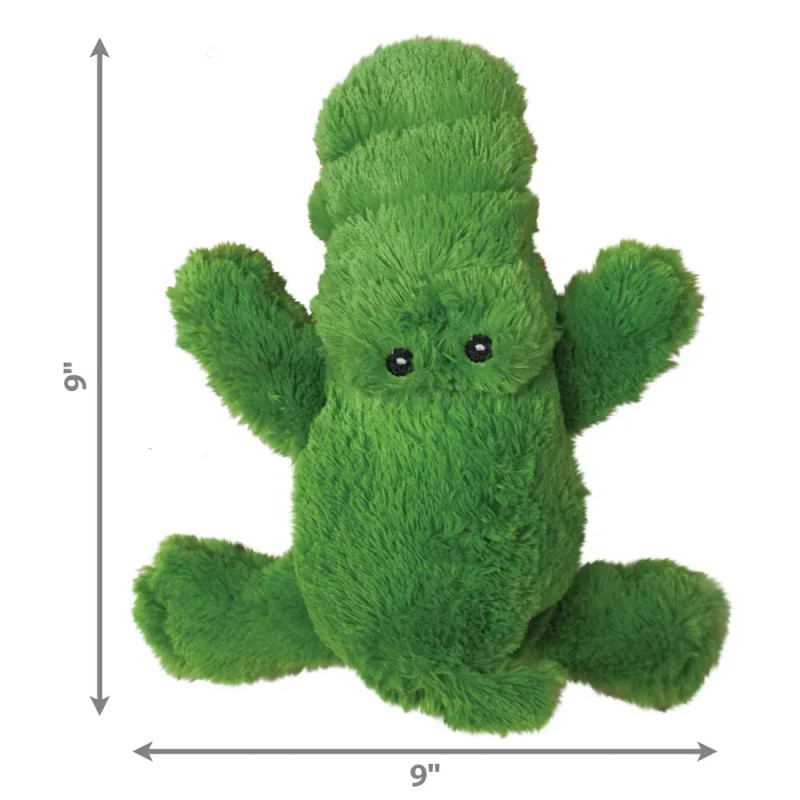 Juguete KONG Cozie Ali Alligator de 9 x 9 pulgadas para perros