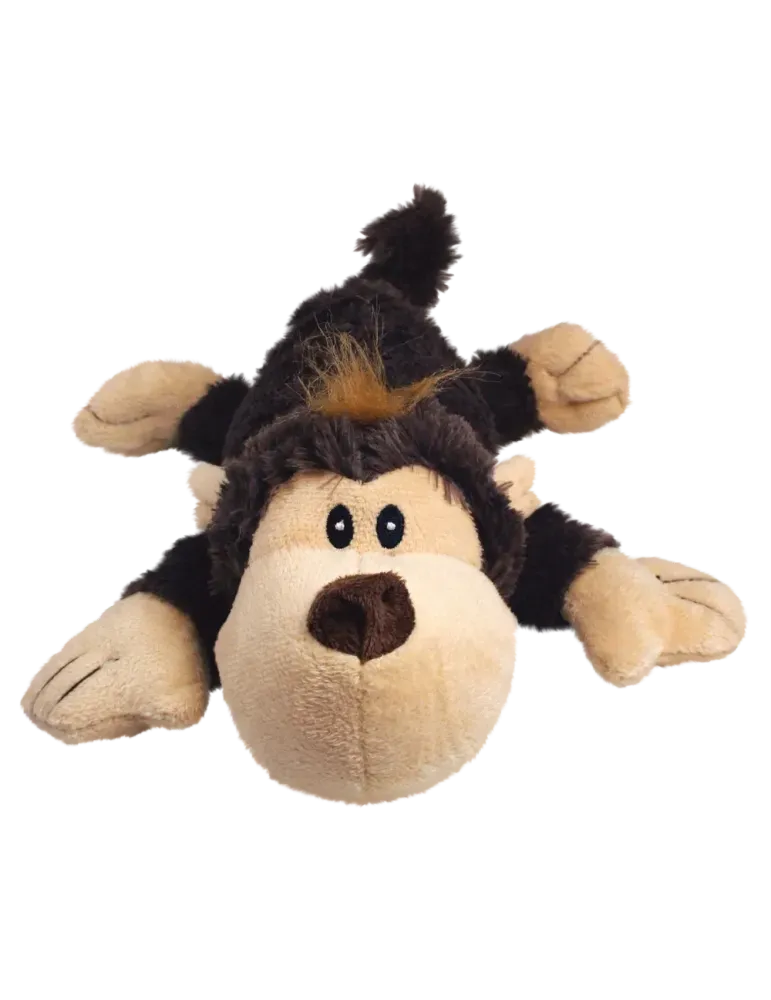 Vista frontal del peluche KONG Cozie Marvin Mammoth para perros