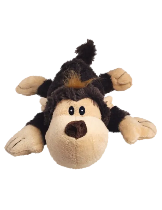 Vista frontal del peluche KONG Cozie Marvin Mammoth para perros