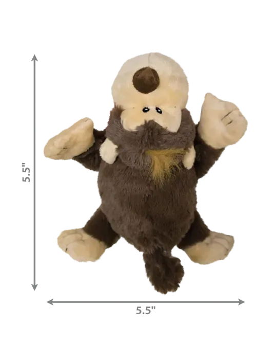Dimensiones del peluche KONG Cozie Marvin Mammoth: 5.5 x 5.5 pulgadas