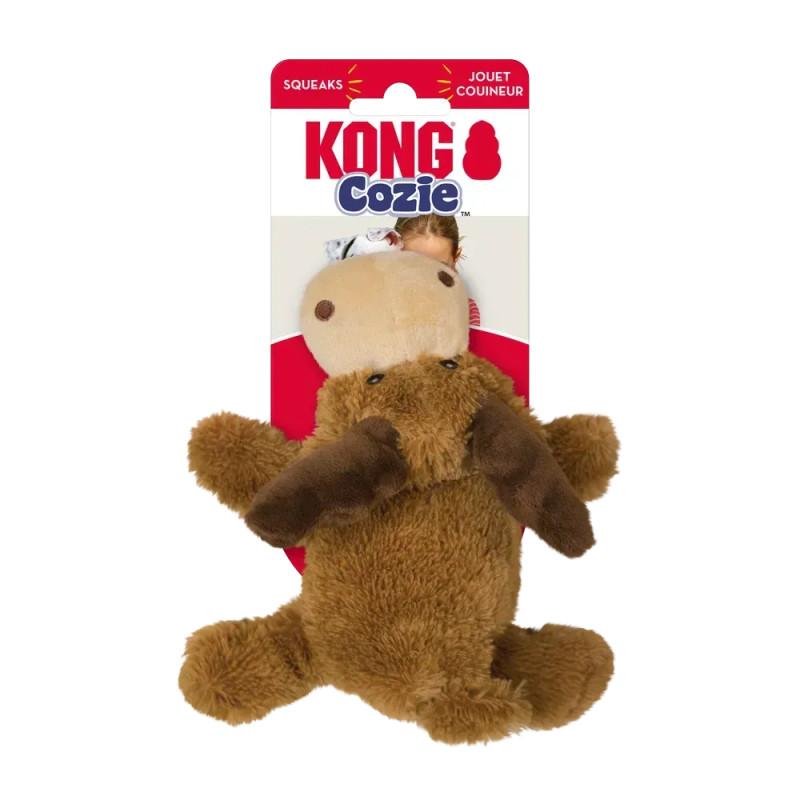Juguete para perro KONG Cozie Marvin the Moose con empaque