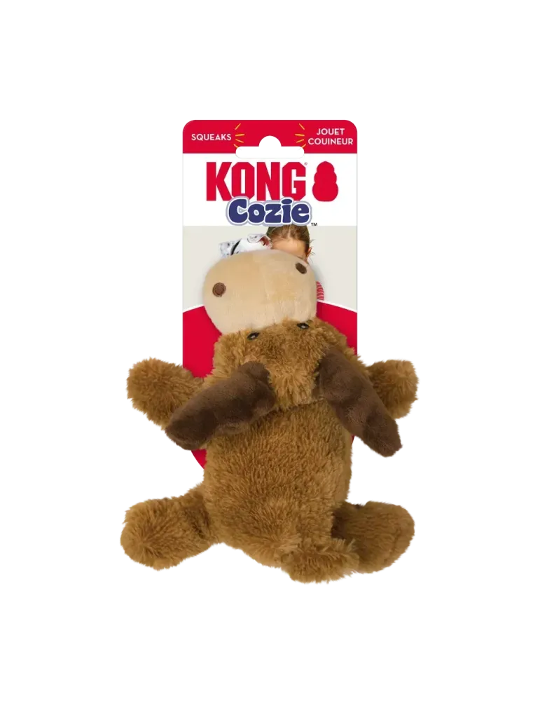 Juguete para perro KONG Cozie Marvin the Moose con empaque