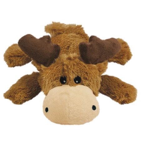 Vista frontal del peluche KONG Cozie Marvin the Moose para perros
