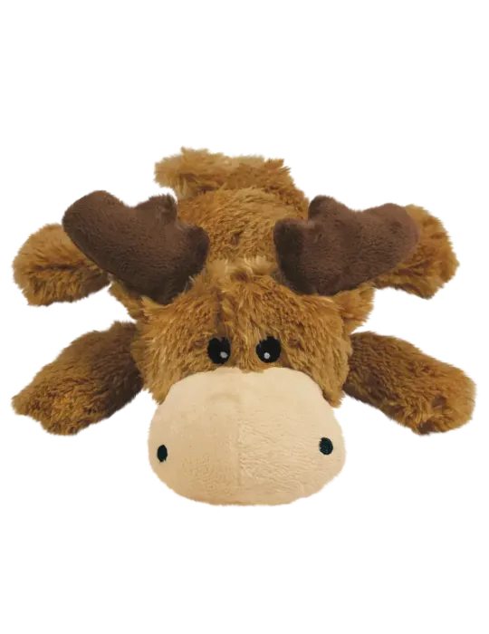 Vista frontal del peluche KONG Cozie Marvin the Moose para perros
