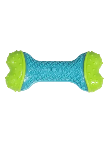 Juguete KONG CoreStrength Bone en su empaque, hueso resistente para perros. 2