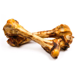Hueso de buey XXL natural para perro, vista superior centrada 2