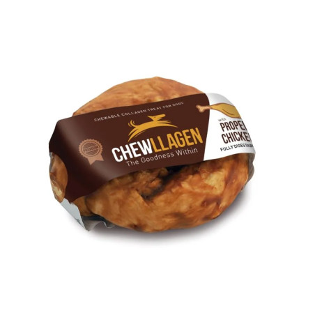 Donut masticable de colágeno sabor pollo para perro — snack funcional