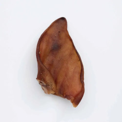 Snack oreja de cerdo natural deshidratada para perro, premio masticable