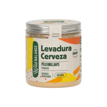 Bote de levadura de cerveza Wild Balance suplemento natural para perros y gatos para pelo brillante