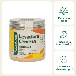 Bote de levadura de cerveza Wild Balance suplemento natural para perros y gatos para pelo brillante 2