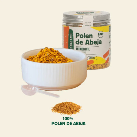 Polen de abeja 100% natural en gránulos Wild Balance para perros, con cucharita dosificadora