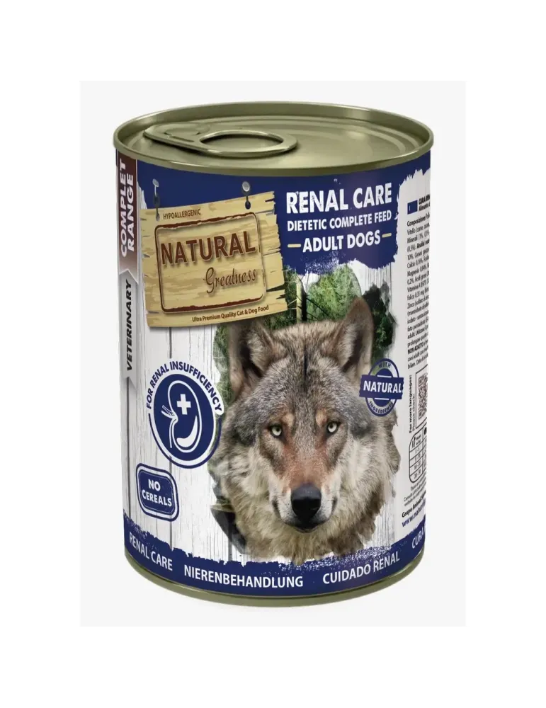 Natural Greatness Renal-Oxalate para perros, lata de 400 g