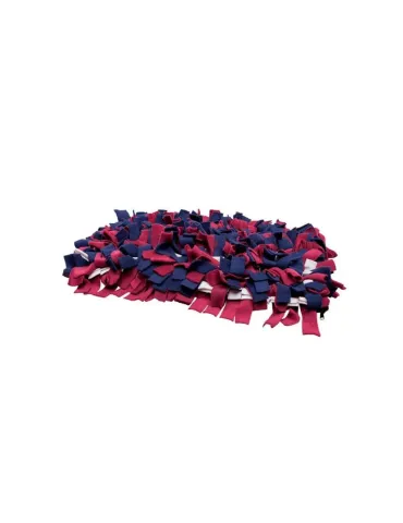 Alfombra de actividad olfativa para perro 50 × 34 cm con flecos de tela para esconder premios, tipo “snuffle mat”. 2