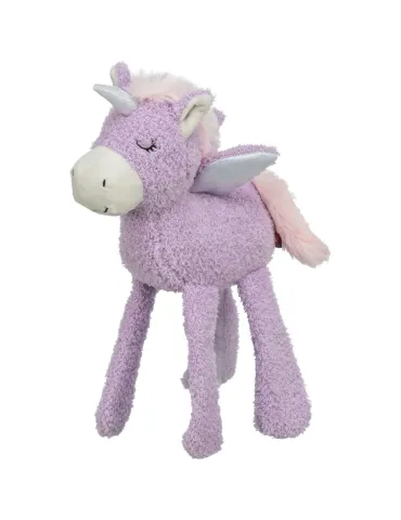 juguete peluche unicornio lila 33 cm para perro