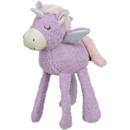juguete peluche unicornio lila 33 cm para perro