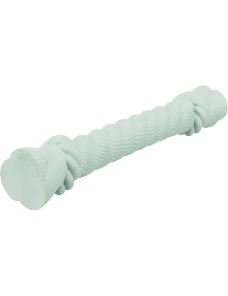 Cuerda mordedor para perros Trixie Junior, 15 cm, látex verde menta, vista lateral