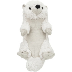 Juguete peluche nutria para perro 30 cm, línea Be Eco de Trixie, felpa suave hecha con material reciclado, con sonido