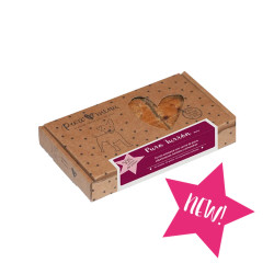 Snack artesanal para perros Puro Turrón duro de carne de pavo 60 % – cajita regalo