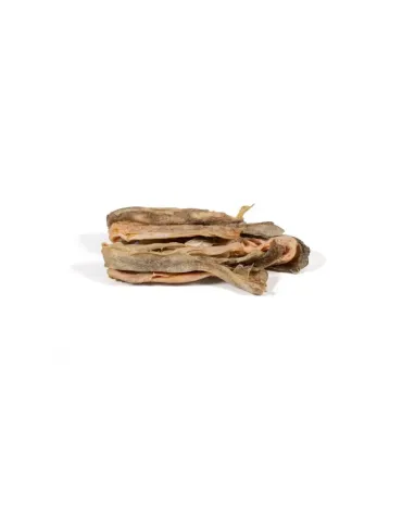 Snacks de piel de rosada deshidratada para perros, premio natural rico en proteínas y sabor a pescado. 2