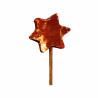Snack para perro Bubimex en forma de estrella, sabor pato, tamaño 11 cm, ideal como premio masticable y sabroso