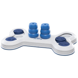 Juego de inteligencia para perros Trixie Dog Activity Nivel 1 con piezas móvil y compartimentos para snacks, estimulación mental
