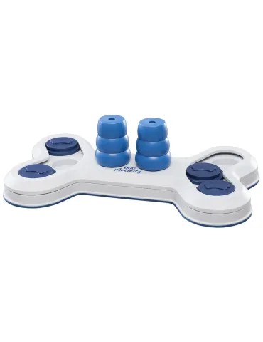 Juego de inteligencia para perros Trixie Dog Activity Nivel 1 con piezas móvil y compartimentos para snacks, estimulación mental