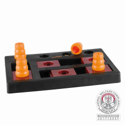 Juego de inteligencia para perros Dog Activity Chess Nivel 3 con piezas móviles para liberar premios, estimulación mental avanza