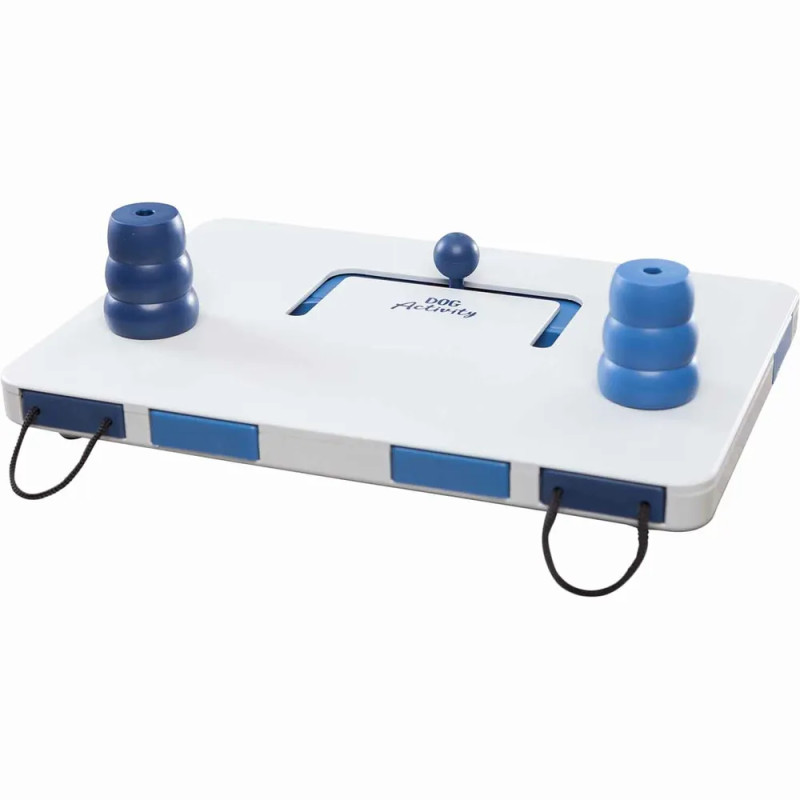 Dog Activity Move2Win cerrado, juguete interactivo para perros con piezas de tirar y deslizar.