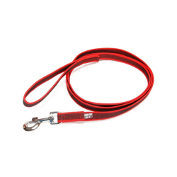 Correa entretejida roja Julius-K9 de 1.20 metros y 14 mm para perros. 2