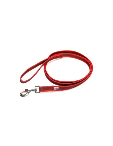 Correa entretejida roja Julius-K9 de 1.20 metros y 14 mm para perros. 2