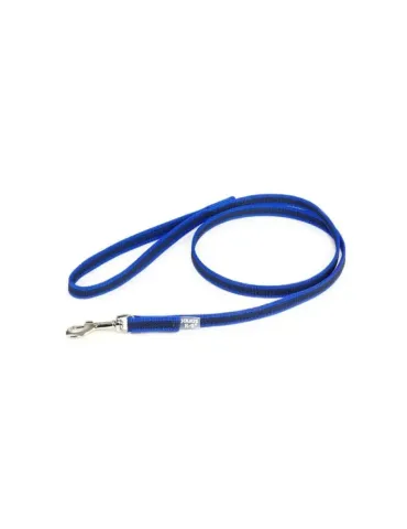 Correa entretejida azul Julius-K9 de 1.20 metros y 14 mm para perros.