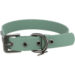 Collar para perro Trixie de PVC en color verde menta, con hebilla metálica, anilla de sujeción y ojales reforzados, ideal para u