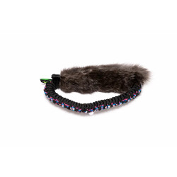 Motivador circular de piel de conejo natural para perros, marca Flexipets