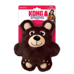 Juguete para perro KONG Snuzzles con forma de oso marrón, peluche sonoro con embalaje original.