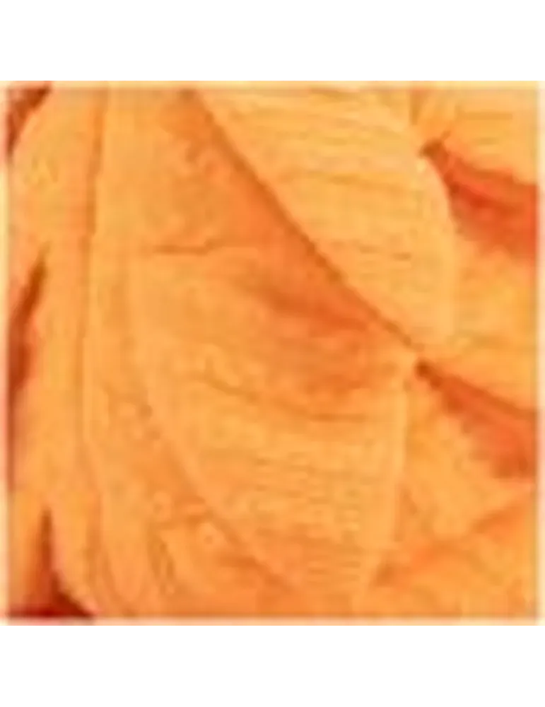 Detalle de textura del juguete para perro KONG Layerz Forage Hen, tejido naranja con relieve.