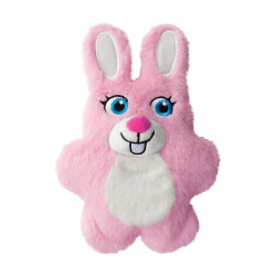 Juguete para perro KONG Snuzzles Kiddos conejo rosa de peluche con sonido, ideal para masticar y jugar. 2