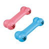 Huesos KONG Goodie Bone para cachorros en colores rosa y azul, juguetes de caucho para masticar y rellenar con premios.