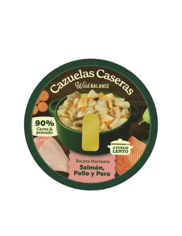 Wild Balance Cazuela Casera de Salmón, Pollo y Pera, 280 g para perros