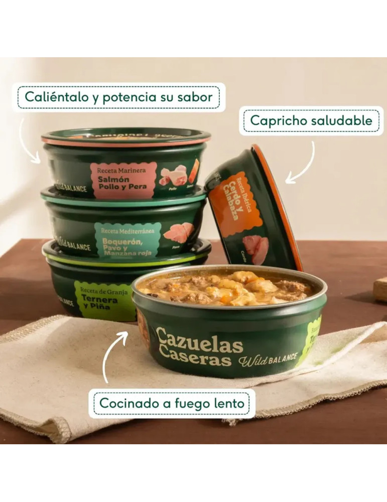 Wild Balance Cazuela Casera de Boquerón, Pavo y Manzana